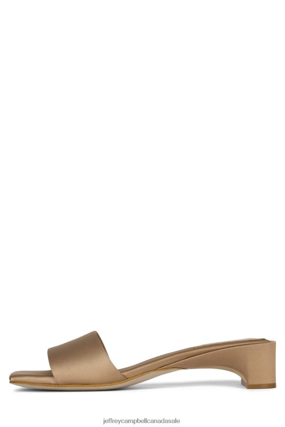 LOW-KEY Women Beige Satin PLRNJH1417 Jeffrey Campbell Heeled Sandal