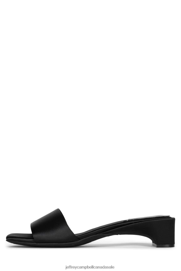 LOW-KEY Women Black Satin PLRNJH1418 Jeffrey Campbell Heeled Sandal