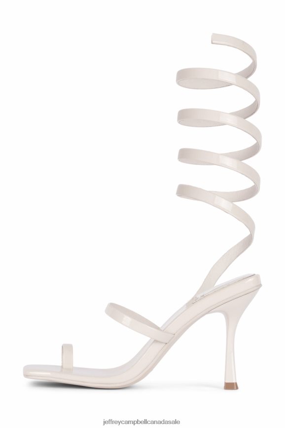 LUZIA Women Ivory Patent PLRNJH1629 Jeffrey Campbell Heeled Sandal