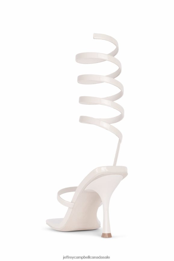 LUZIA Women Ivory Patent PLRNJH1629 Jeffrey Campbell Heeled Sandal