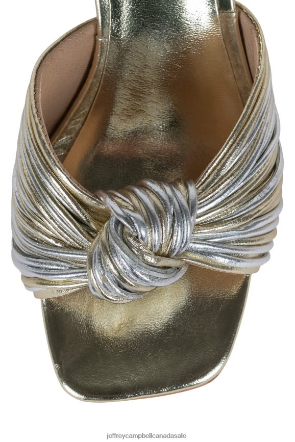 MELONGER-2 Women Silver Gold PLRNJH1646 Jeffrey Campbell Heeled Sandal