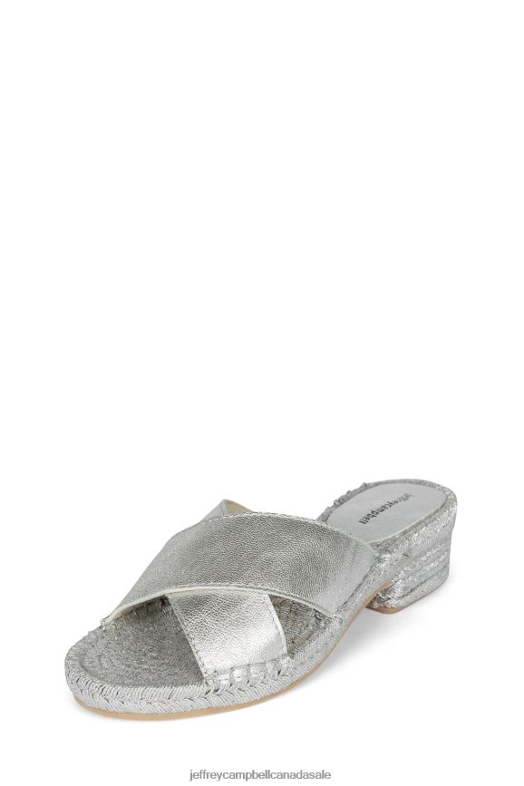 MONADA Women Silver PLRNJH1560 Jeffrey Campbell Heeled Sandal