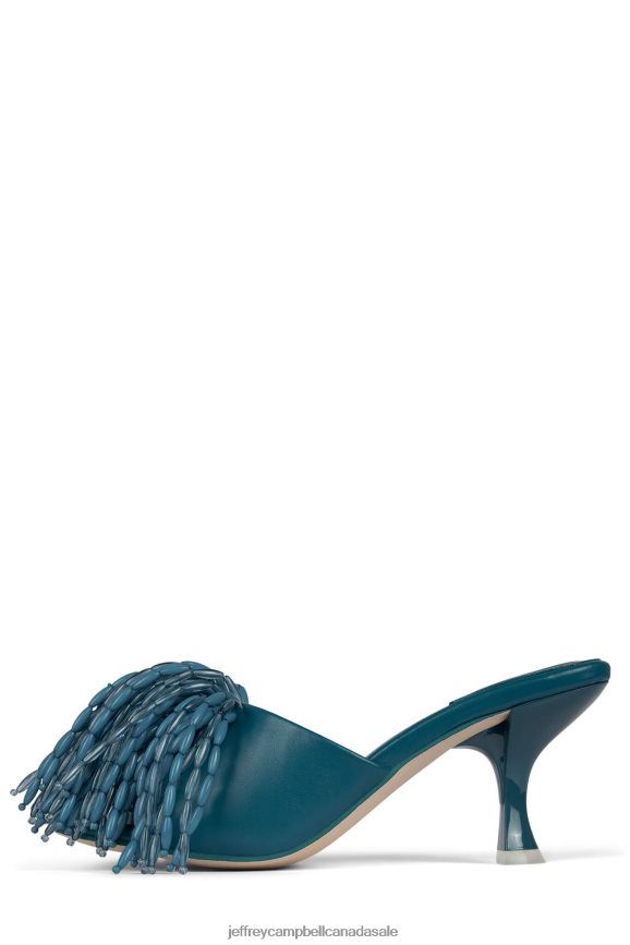 MR-BIG-POM Women Blue PLRNJH1611 Jeffrey Campbell Heeled Sandal