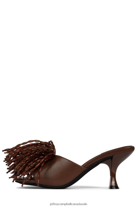MR-BIG-POM Women Brown PLRNJH1610 Jeffrey Campbell Heeled Sandal
