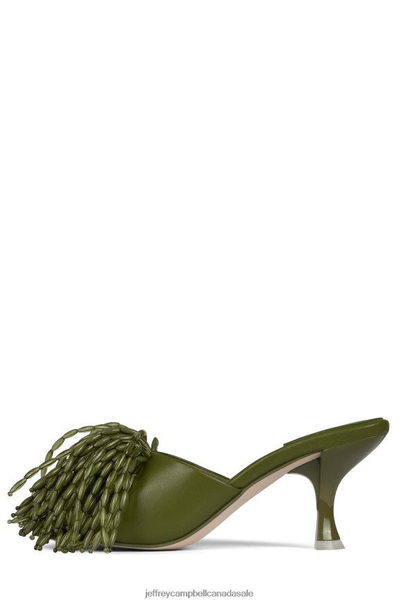 MR-BIG-POM Women Olive PLRNJH1612 Jeffrey Campbell Heeled Sandal