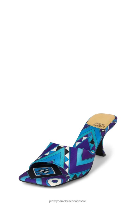 MR-BIG Women Blue Combo PLRNJH1477 Jeffrey Campbell Heeled Sandal