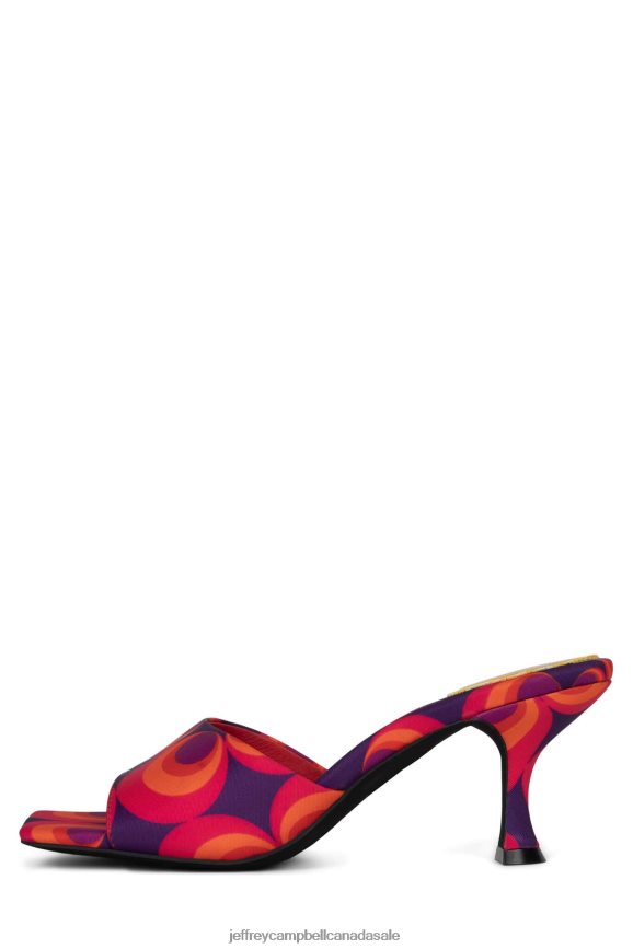 MR-BIG Women Red Blue Multi PLRNJH1478 Jeffrey Campbell Heeled Sandal