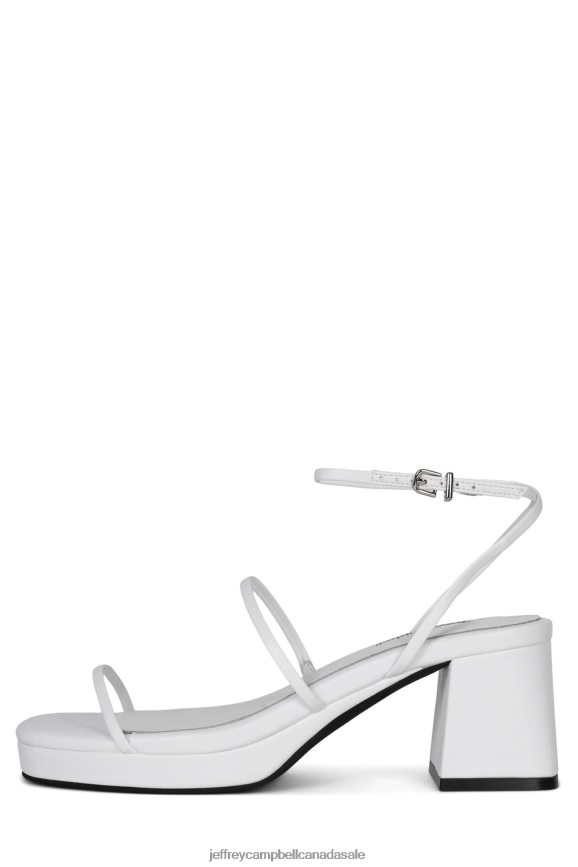 ORCHID Women White PLRNJH1479 Jeffrey Campbell Heeled Sandal