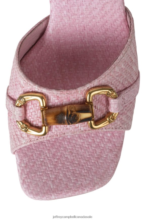 PENINSULA Women Pink Woven Bronze PLRNJH1447 Jeffrey Campbell Heeled Sandal