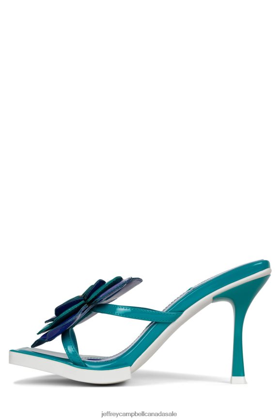 PLANTED Women Blue Patent Combo PLRNJH1578 Jeffrey Campbell Heeled Sandal