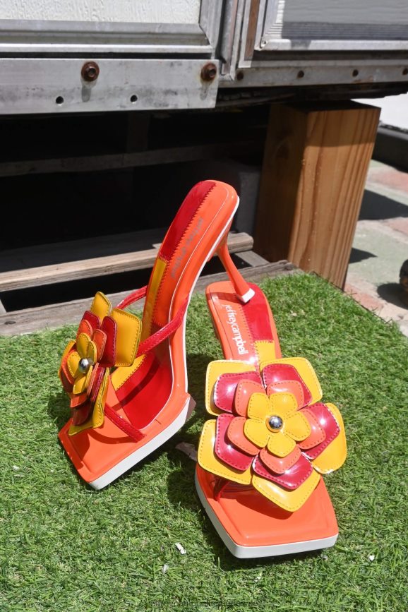 PLANTED Women Blue Patent Combo PLRNJH1578 Jeffrey Campbell Heeled Sandal