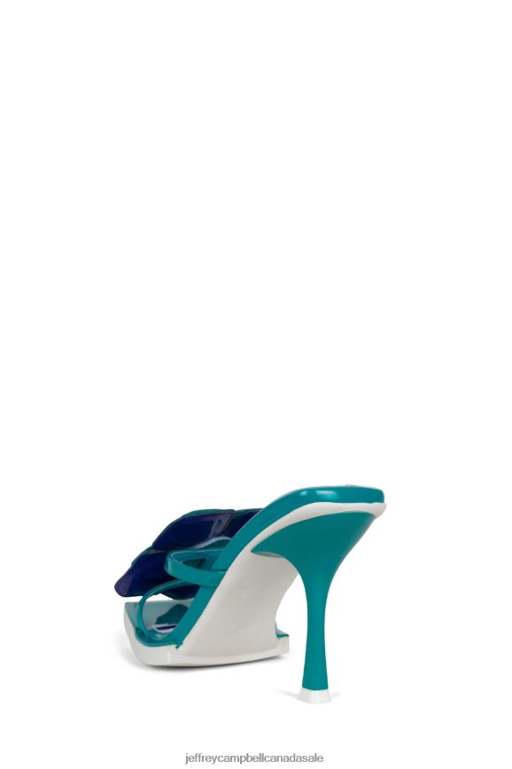 PLANTED Women Blue Patent Combo PLRNJH1578 Jeffrey Campbell Heeled Sandal