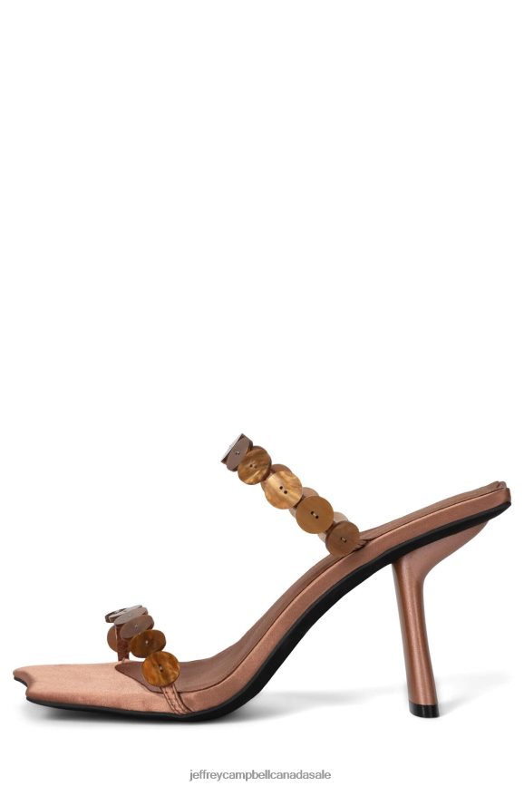 PRESSIN Women Brown Combo PLRNJH1445 Jeffrey Campbell Heeled Sandal
