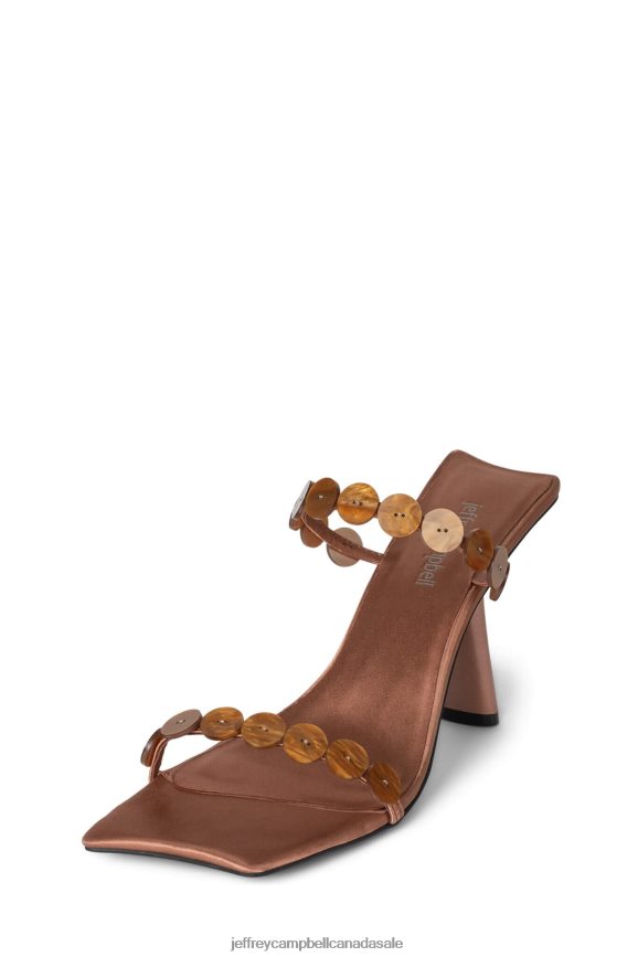 PRESSIN Women Brown Combo PLRNJH1445 Jeffrey Campbell Heeled Sandal
