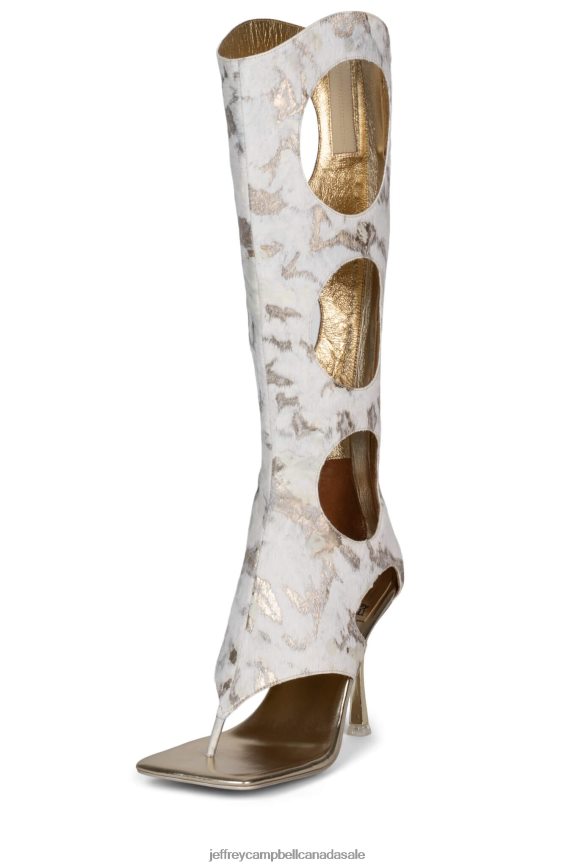 REVEALED-F Women Beige Multi PLRNJH1457 Jeffrey Campbell Heeled Sandal