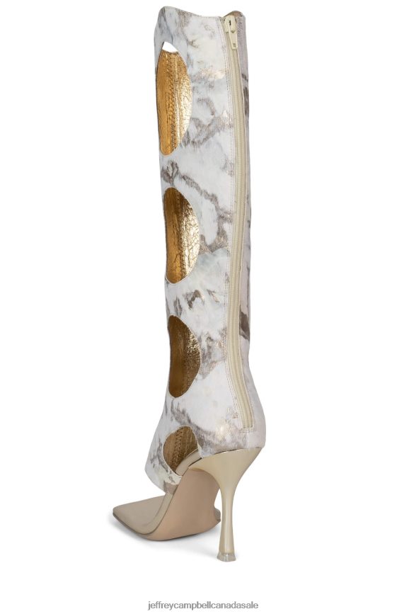 REVEALED-F Women Beige Multi PLRNJH1457 Jeffrey Campbell Heeled Sandal