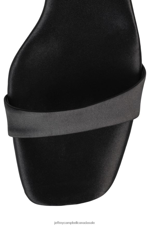 ROSENA Women Black Satin Multi PLRNJH1423 Jeffrey Campbell Heeled Sandal