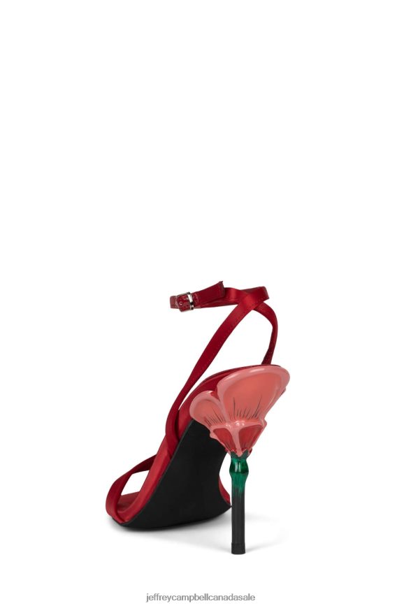 ROSENA Women Red Satin Multi PLRNJH1424 Jeffrey Campbell Heeled Sandal