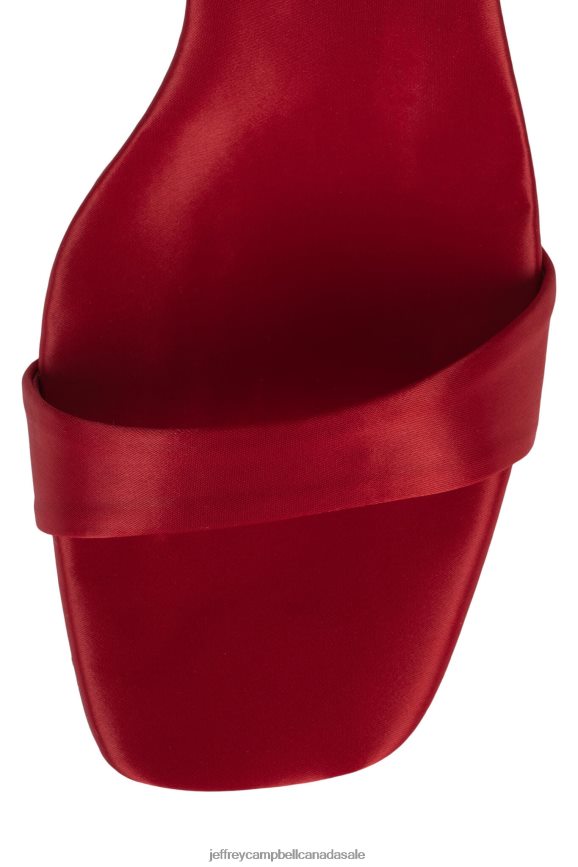 ROSENA Women Red Satin Multi PLRNJH1424 Jeffrey Campbell Heeled Sandal