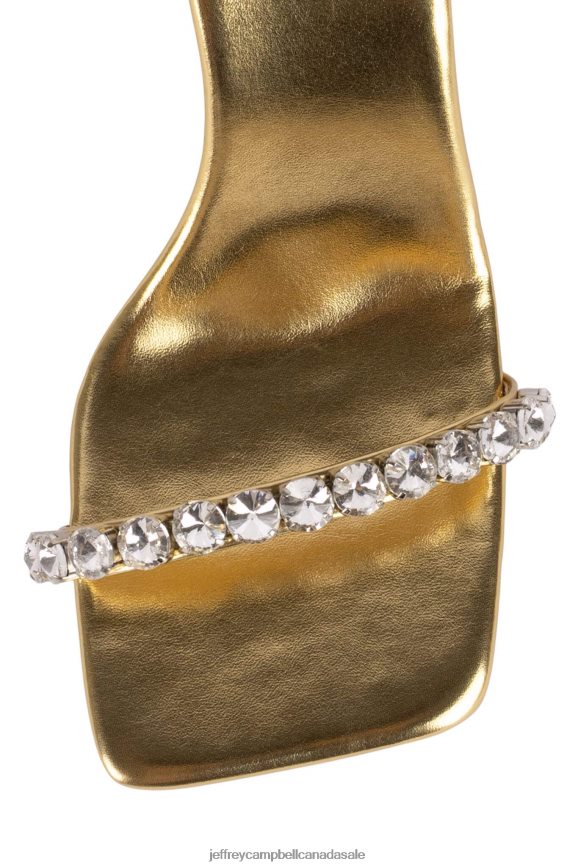 SAINTS Women Gold Silver PLRNJH1623 Jeffrey Campbell Heeled Sandal