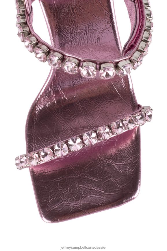 SAINTS Women Pink Metallic Pink PLRNJH1625 Jeffrey Campbell Heeled Sandal