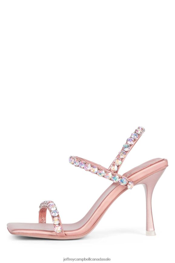 SAINTS Women Rose Gold Iridescent PLRNJH1624 Jeffrey Campbell Heeled Sandal