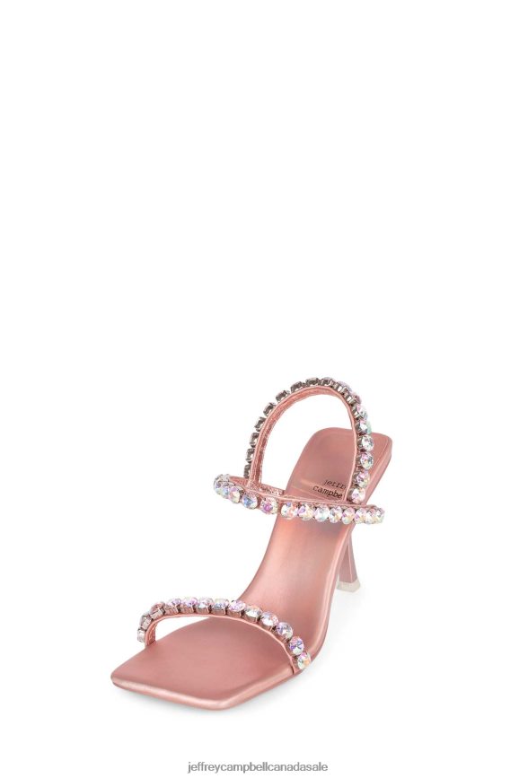 SAINTS Women Rose Gold Iridescent PLRNJH1624 Jeffrey Campbell Heeled Sandal