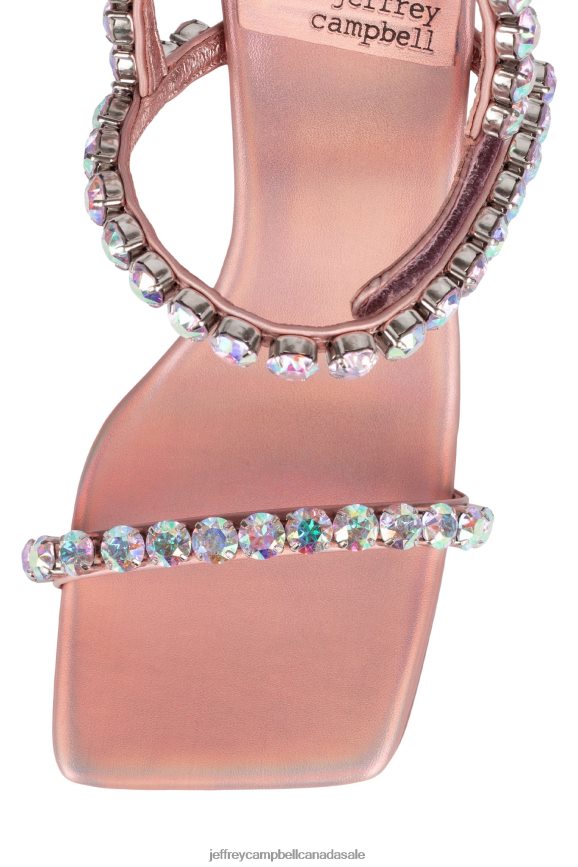 SAINTS Women Rose Gold Iridescent PLRNJH1624 Jeffrey Campbell Heeled Sandal