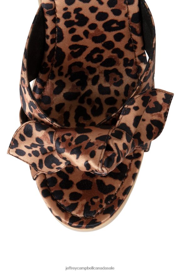 TEASING Women Beige Cheetah PLRNJH1430 Jeffrey Campbell Heeled Sandal