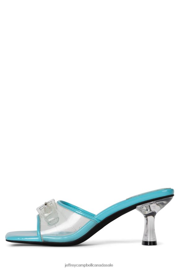 TIGHTEN-UP Women Aqua Clear PLRNJH1442 Jeffrey Campbell Heeled Sandal