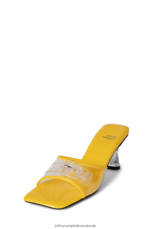 TIGHTEN-UP Women Yellow Clear PLRNJH1441 Jeffrey Campbell Heeled Sandal