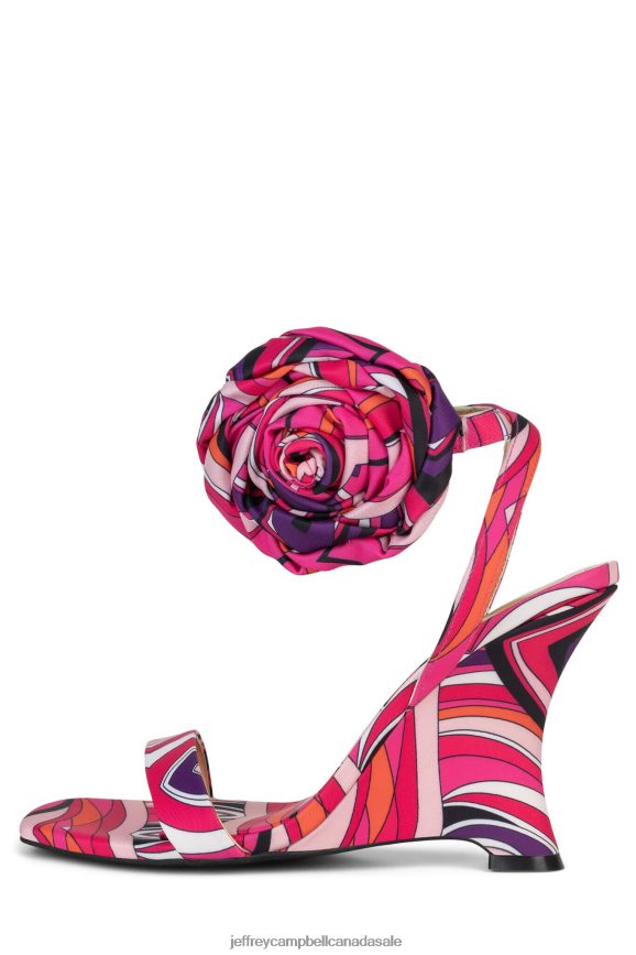 WILDFLOWER Women Pink Multi PLRNJH1427 Jeffrey Campbell Heeled Sandal