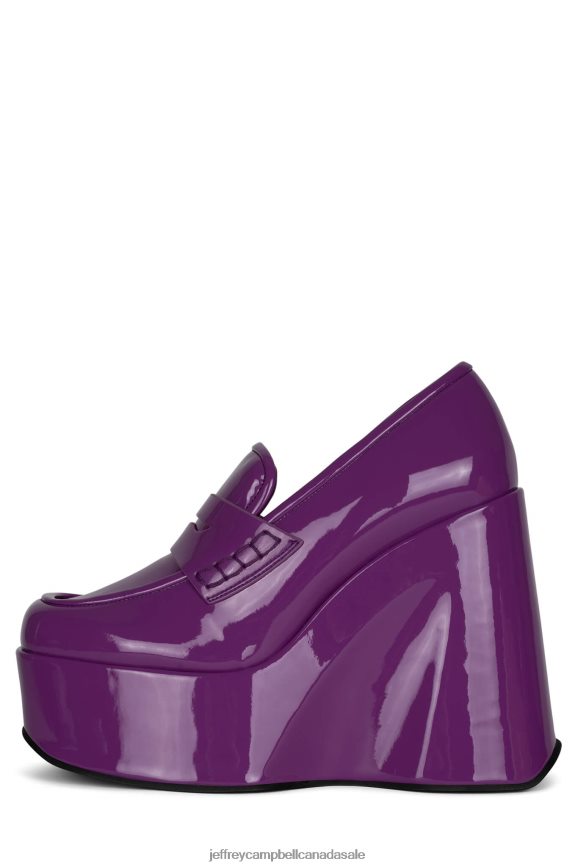 BLOCK Women Purple Patent PLRNJH1268 Jeffrey Campbell Platform Pump
