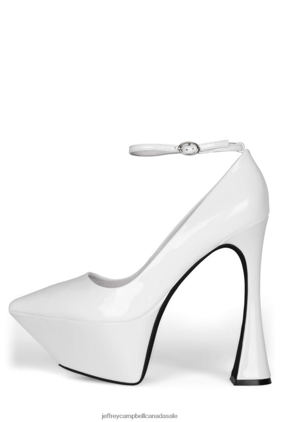 SIOUXSIE Women White Patent PLRNJH1278 Jeffrey Campbell Platform Pump