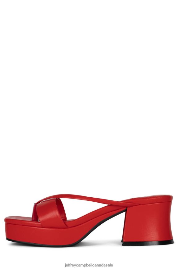 ANIMALE Women Red PLRNJH998 Jeffrey Campbell Platform Sandal