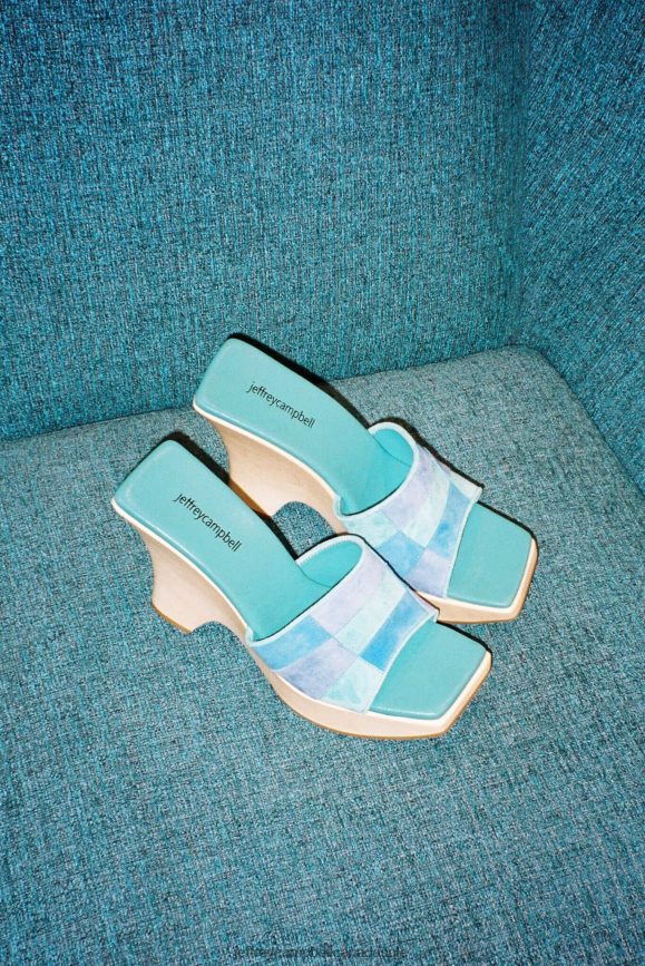 BLOCKING Women Sand Natural Suede Combo PLRNJH111 Jeffrey Campbell Platform Sandal