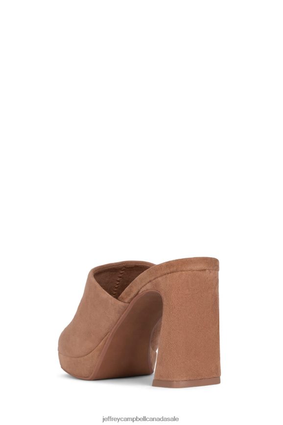 CAVIAR Women Dusty Tan Suede PLRNJH1216 Jeffrey Campbell Platform Sandal