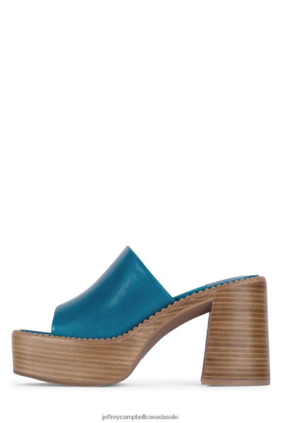 CONCERT Women Blue Natural Polish Stack PLRNJH1211 Jeffrey Campbell Platform Sandal