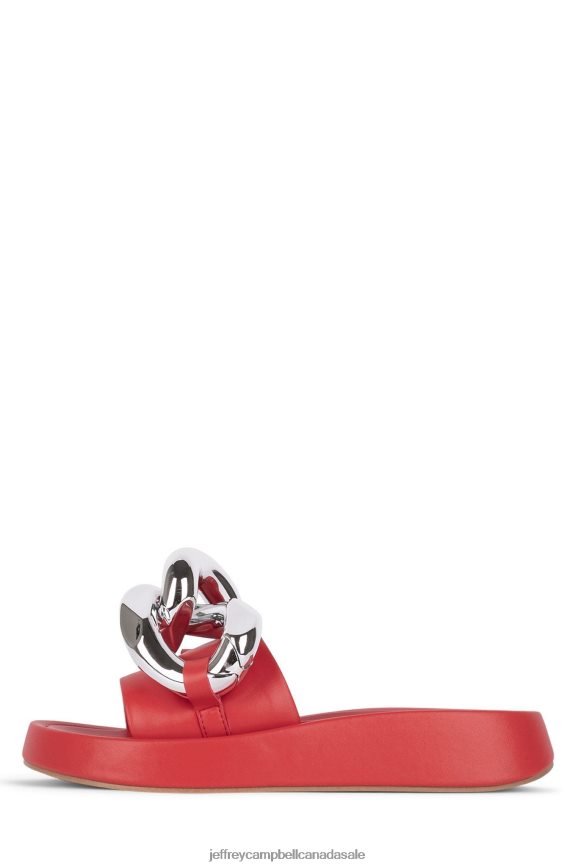 EPIRUS Women Red Silver PLRNJH1209 Jeffrey Campbell Platform Sandal