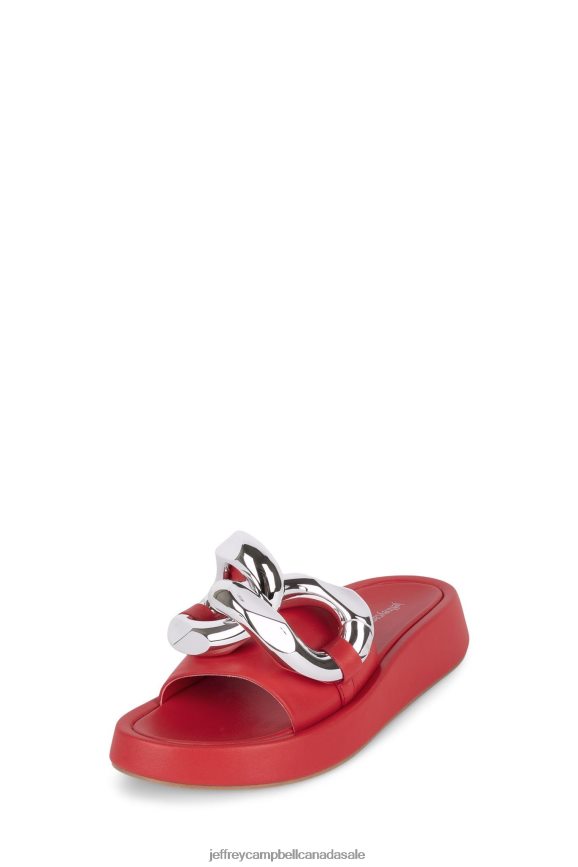 EPIRUS Women Red Silver PLRNJH1209 Jeffrey Campbell Platform Sandal