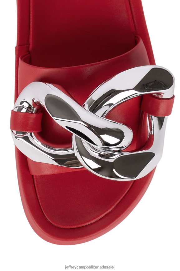 EPIRUS Women Red Silver PLRNJH1209 Jeffrey Campbell Platform Sandal