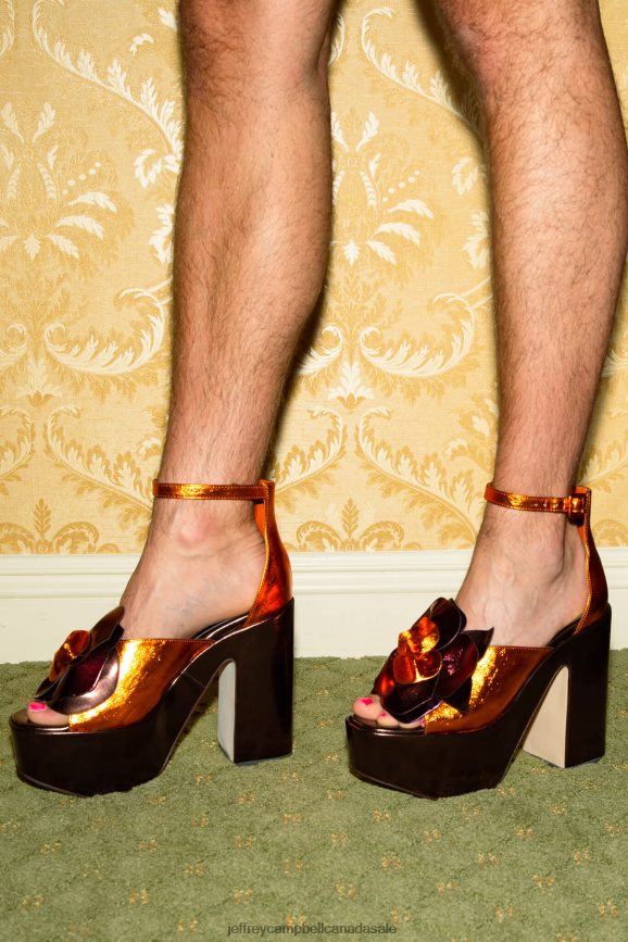 FATALE Women Blue Metallic Combo PLRNJH1205 Jeffrey Campbell Platform Sandal