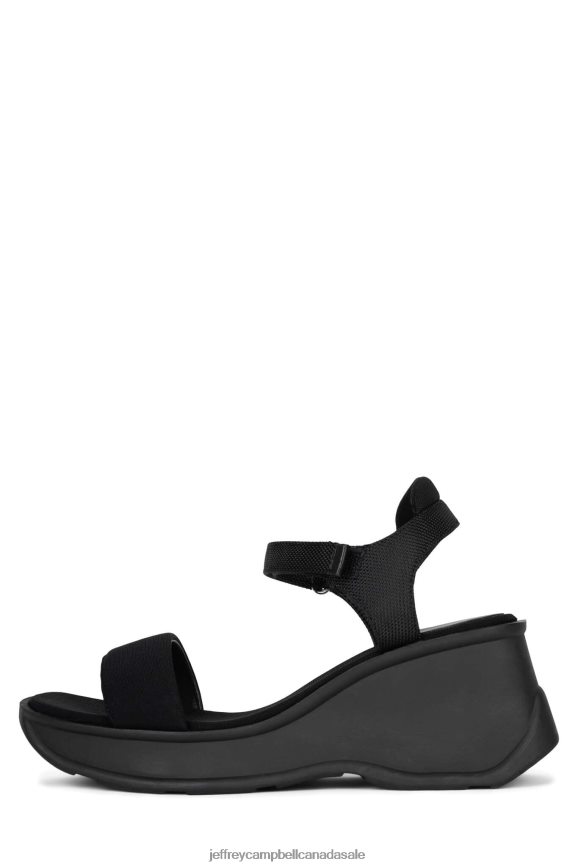 FOCUSED Women Black PLRNJH43 Jeffrey Campbell Platform Sandal