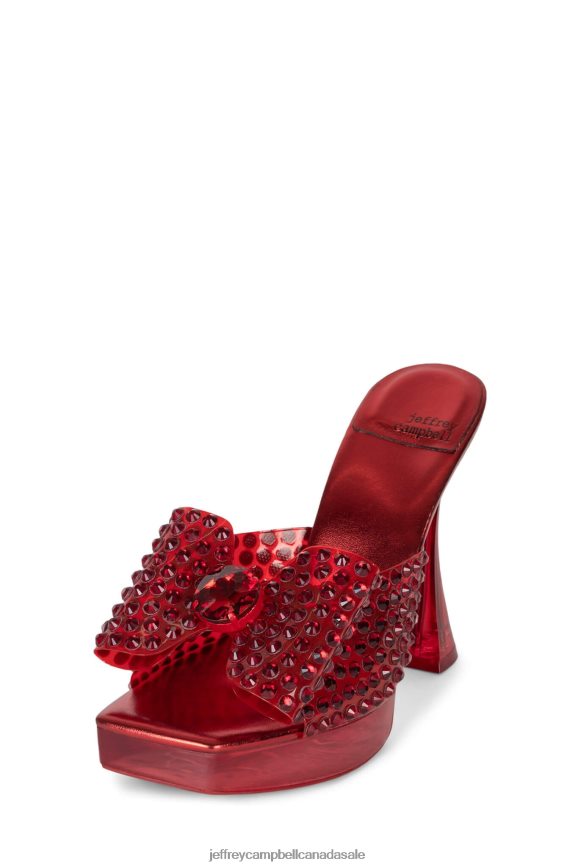 GEMINA Women Red Combo PLRNJH1018 Jeffrey Campbell Platform Sandal