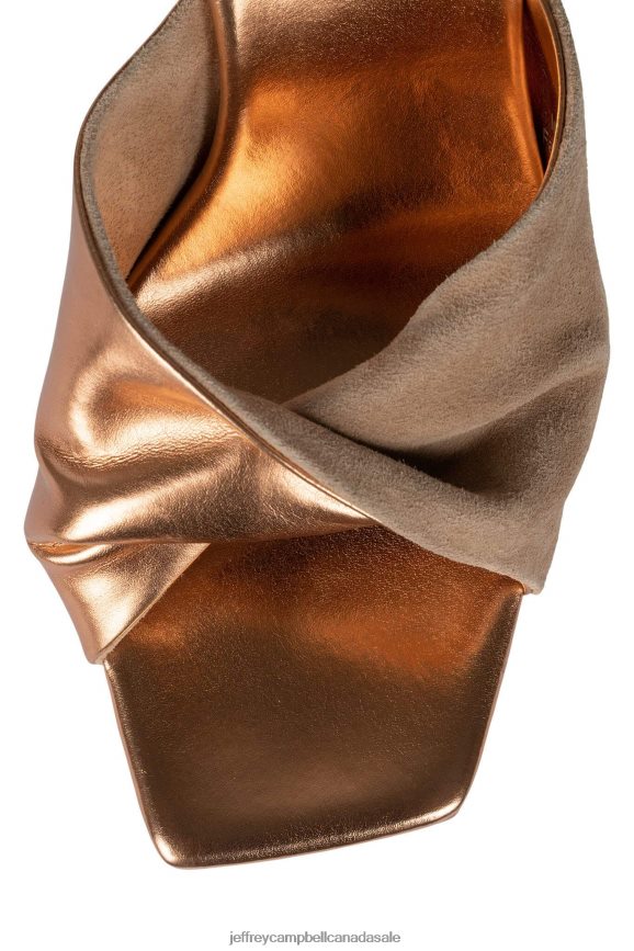 HOLLYWEIRD Women Rose Gold Natural Suede PLRNJH1123 Jeffrey Campbell Platform Sandal