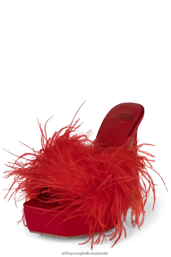 INFATUATE Women Red Satin Red PLRNJH1045 Jeffrey Campbell Platform Sandal