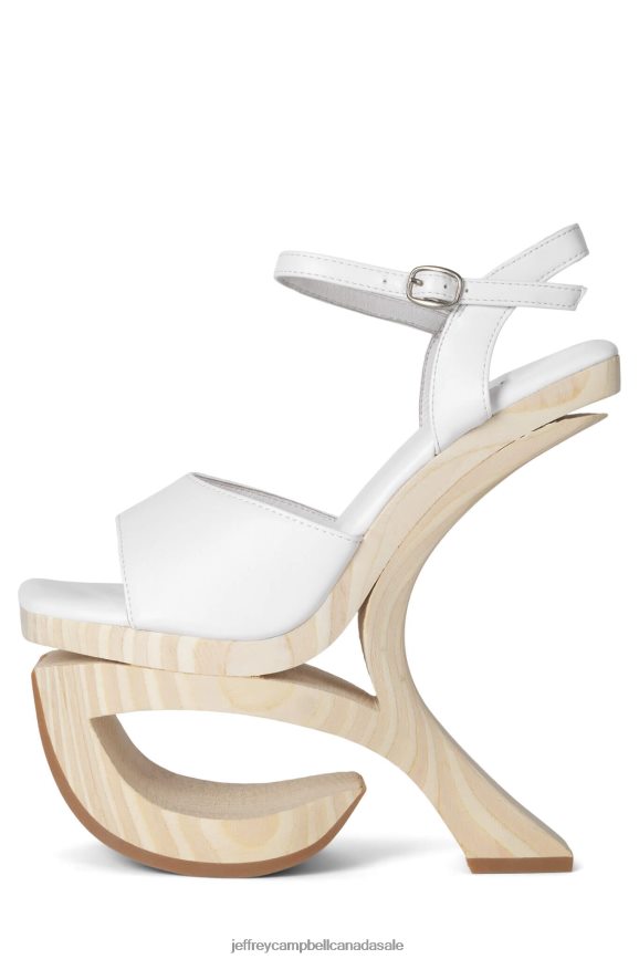 INTUITIVE Women White PLRNJH920 Jeffrey Campbell Platform Sandal