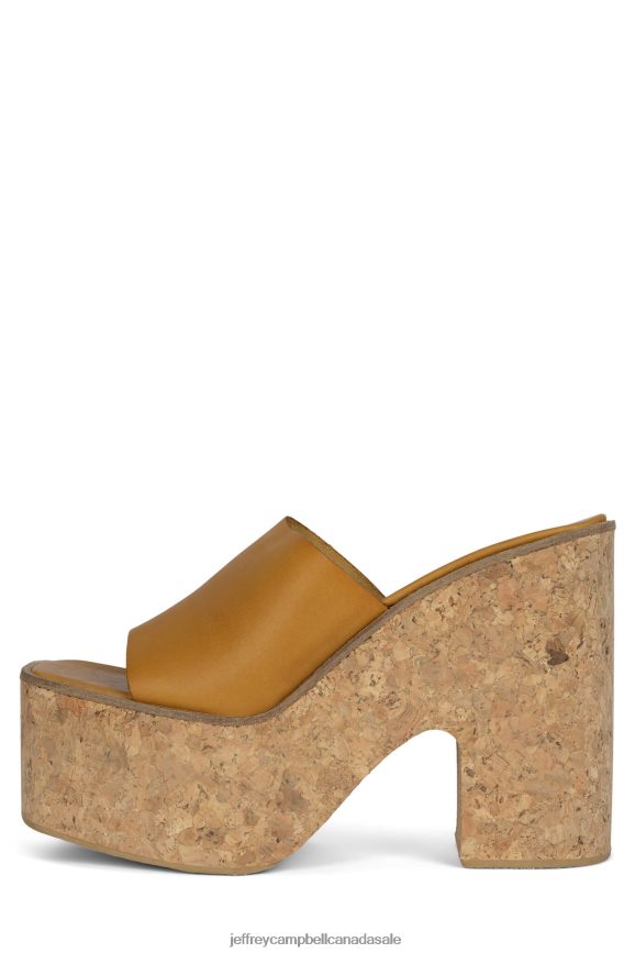 LUCIANNA Women Mustard PLRNJH1140 Jeffrey Campbell Platform Sandal