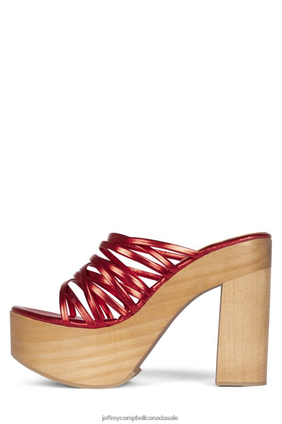MIBELLA Women Red PLRNJH1109 Jeffrey Campbell Platform Sandal