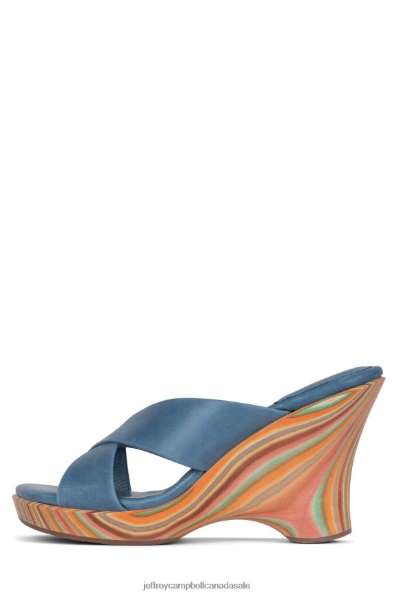 PARADIE Women Blue PLRNJH1184 Jeffrey Campbell Platform Sandal